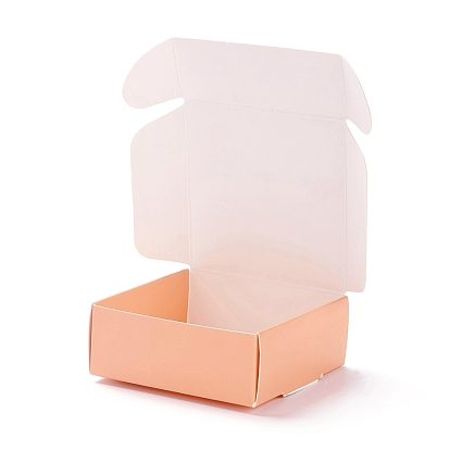 Creative Folding Wedding Candy Cardboard Box, Small Paper Gift Boxes, for Handmade Soap and Trinkets