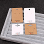 Square Paper Earring Display Cards, Jewelry Display Card for Earring Showing