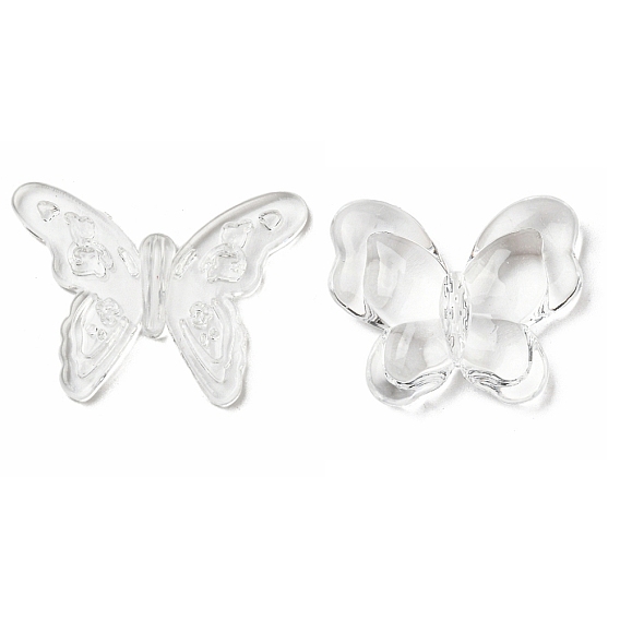 Pendentifs acryliques transparents , papillon