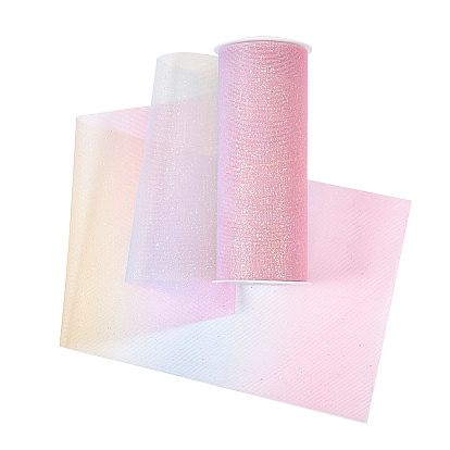 Rubans de maille déco en polyester, tissu de tulle, Tissu à carreaux en tulle pour la fabrication de jupe