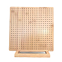 Square Bamboo Crochet Blocking Board, with 15 Steel Positioning Pins