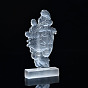 Figurines de sélénite naturelle de déesse, Décorations d'affichage en pierre d'énergie reiki, pour la maison ornement feng shui