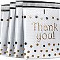 Gracias sobres de burbujas de papel kraft rectangulares, sobres acolchados con burbujas autoadhesivos, sobres de correo para embalaje