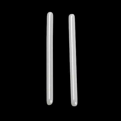 Pendientes de barra recta de cerámica con circonita biocerámica hipoalergénica, aretes tipo piercing, sin decoloración y sin níquel