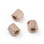 Ion Plating(IP) 304 Stainless Steel Spacer Beads, Hexagon
