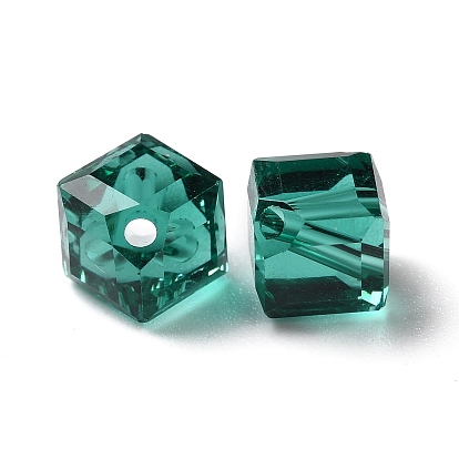 Verre imitation perles de cristal autrichien, facette, carrée