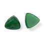 Natural White Jade Cabochons, Dyed, Faceted, Triangle