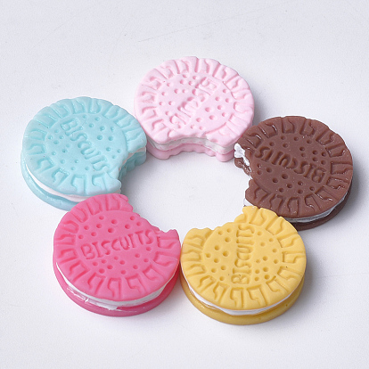 Resin Decoden Cabochons, Biscuit