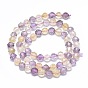 Natural Ametrine Beads Strands, Faceted, Round