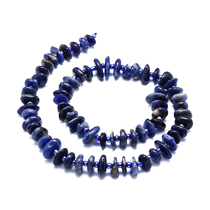 Natural Sodalite Beads Strands, Nuggets