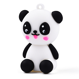 Gros pendentifs en plastique pvc, panda