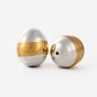 Electroplated Shell Pearl Beads, Easter Egg