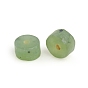 Cuentas de jade canadiense natural, perlas heishi, esmerilado, Disco redondo plano