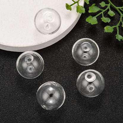 Perles de globe en verre soufflé faites à la main, ronde