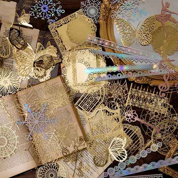10Pcs Hollow Lace Scrapbooking Paper Pads, for DIY Album Scrapbook, Background Paper, Diary Decoration