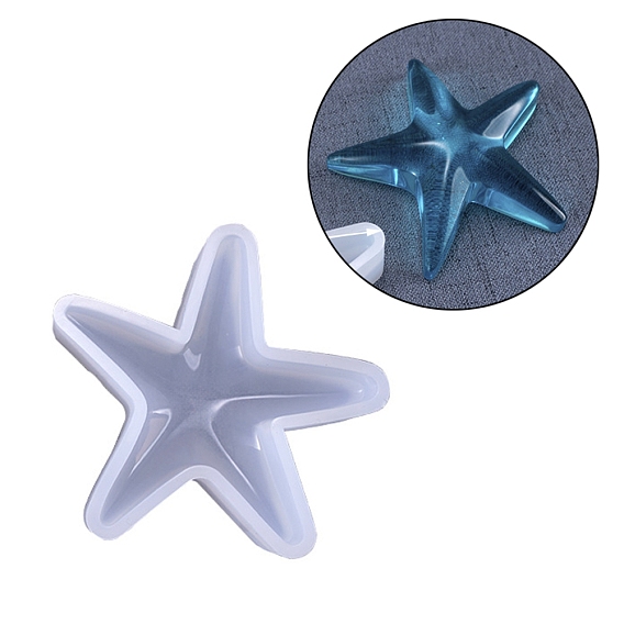 Moldes de silicona, moldes de resina, para resina uv, fabricación de joyas de resina epoxi, estrella de mar / estrellas de mar