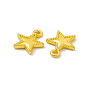 Rack Plating Alloy Pendants, Cadmium Free & Lead Free & Nickle Free, Star Charms