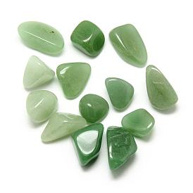 Natural Green Aventurine Gemstone Beads, Tumbled Stone, Healing Stones for 7 Chakras Balancing, Crystal Therapy, Meditation, Reiki, Nuggets, No Hole