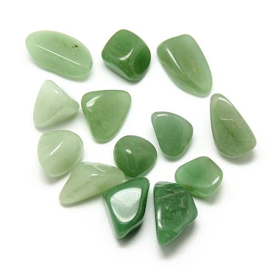 Perles de pierres précieuses naturelles d'aventurine verte, pierre tombée, pierres de guérison pour l'équilibrage des chakras, cristal thérapie, méditation, reiki, nuggets, sans trou