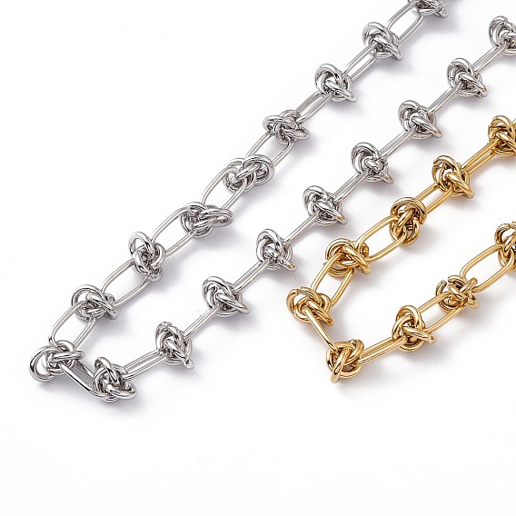 304 collier de chaîne à maillons kont en acier inoxydable pour hommes femmes