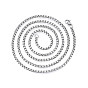 201 ожерелье из цепочек из нержавеющей стали с застежками-карабинами для мужчин и женщин