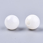 Perles de coquillages naturels d'eau douce, ronde