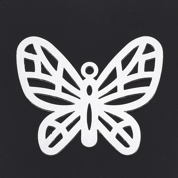 Gros pendentifs en aluminium, laser coupé gros pendentifs, papillon