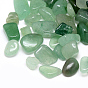 Perles naturelles en aventurine verte, pierre tombée, pas de trous / non percés, puces