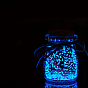 Светящаяся стеклянная бутылка желаний с лентой произвольного цвета, светится в темноте, Звездное небо оригами звезда баночка дрейфующая бутылка для декора спальни подарок настольные украшения