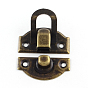Wooden Box Lock Catch Clasps, 29x27x6mm, Hole: 2.5mm