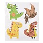 DIY Dinosaur Diamond Painting Stickers Kits For Kids, with Diamond Painting Stickers, Rhinestones, Diamond Sticky Pen, Tray Plate and Glue Clay
