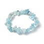 Bracelets extensibles de perles de pierres naturelles mélangées pour enfant