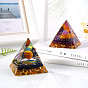 Natural Black Stone Crystal Pyramid Decorations, Healing Angel Crystal Pyramid Stone Pyramid, for Healing Meditation