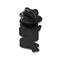 Palabra tierna no tímida chapas de esmalte, insignias de aleación de flores para ropa de mochila, electroforesis negro