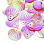 Ornament Accessories, Plastic Paillette/Sequins Beads, AB Color Plated, Shell