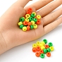 300Pcs 3 Colors Resin European Large Hole Beads, Barrel