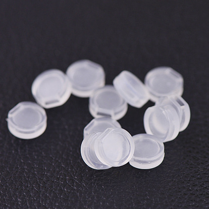 Comfort Plastic Pads for Clip on Earrings, Anti-Pain, Clip on Earring Cushion