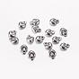 304 Stainless Steel Charms, Chain Extender Teardrop, Puffed Heart