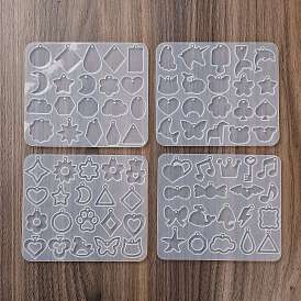 Animal Earrings Pendants DIY Silicone Mold, Resin Casting Molds, for UV Resin, Epoxy Resin Craft Making