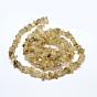 Chip Natural Rutilated Quartz Beads Strands, 5~8x5~8mm, Hole: 1mm, 34 inch