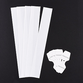 Sacs de cellophane rectangle, avec des cartes suspendues d'affichage de collier, 30 cm