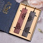 Marcapáginas rectangulares tallados en madera natural hechos a mano, regalo de marca de libro de estilo chino para amantes de los libros, profesores, lector