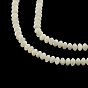 Rondelle naturelle trochid shell / trochus shell perles de brins, 4x2.5mm, Trou: 0.5mm, Environ 150 pcs/chapelet, 15.7 pouce