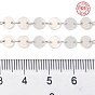 925 cadenas de eslabones redondos planos de plata esterlina, cadenas de lentejuelas, soldada
