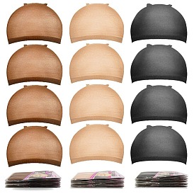 Nylon Stocking Wig Caps, Stretch Mesh Dome Cap Wig, for Doll & Adult False Hair Wearing Cosplay Dressup Accessories