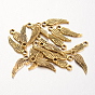 Tibetan Style Wing Alloy Pendants, Cadmium Free & Nickel Free & Lead Free, 18x5mm, Hole: 1.5mm