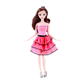 Jupe bustier robe de poupée en tissu, ensemble de vêtements décontractés, pour 11 accessoires d'habillage de fête de poupée fille pouces