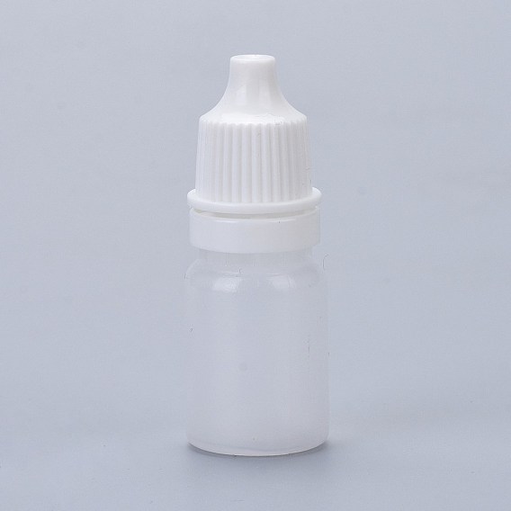 Flacons compte-gouttes en plastique, bouteille rechargeable avec bouchons, pour les gouttes auriculaires, huiles essentielles et divers liquides