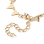 Brass Triangle Charm Bracelet Making, with Lobster Clasp, for Link Bracelet Making