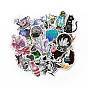 50Pcs Magic Witch Theme Paper Stickers Sets, Adhesive Decals for DIY Scrapbooking, Photo Album Decoration